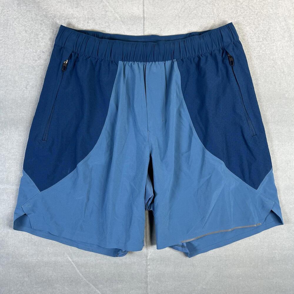 Lululemon Switch Up Running Shorts Mens Medium Blue Athletic Gym Yoga LM7A79S